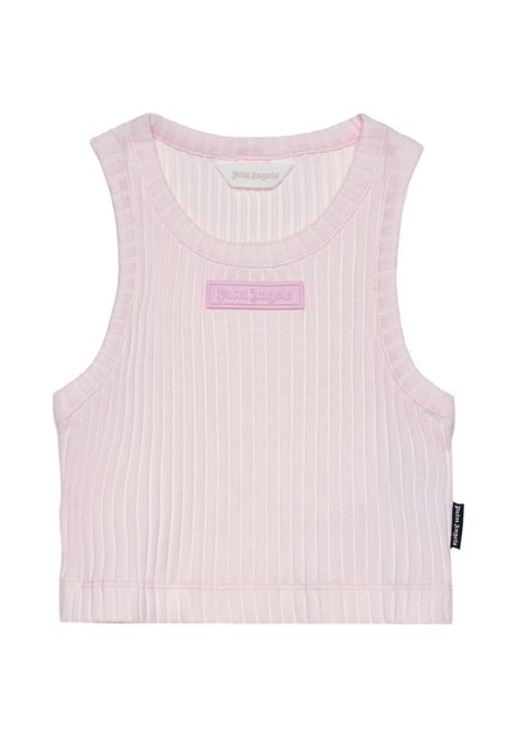 Canotta a coste con logo PALM ANGELS | PGAG002S26JER002042